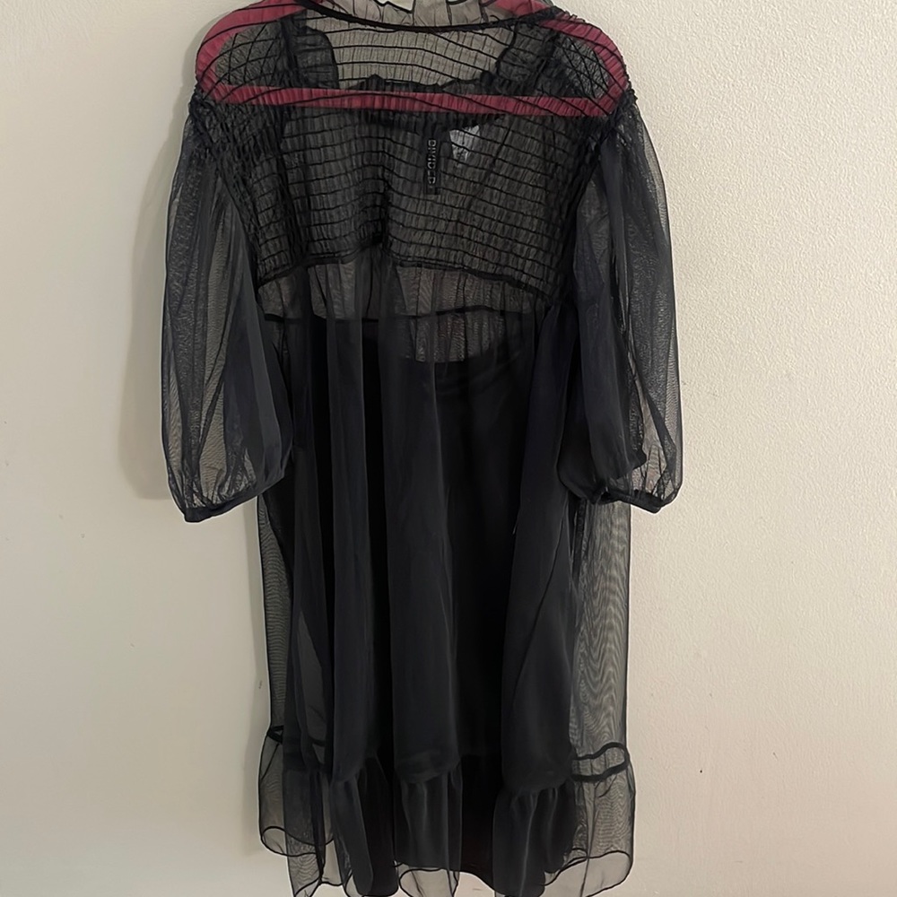H&M Divided transparent black dress with tank top